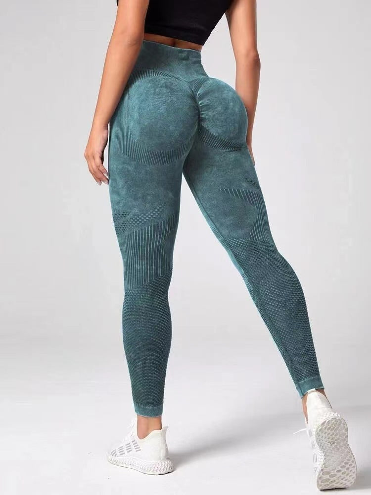 Leggings sin costuras con diseño hueco, cintura alta, levantamiento de cadera, pantalones deportivos para correr, fitness, yoga, ropa de moda para mujer