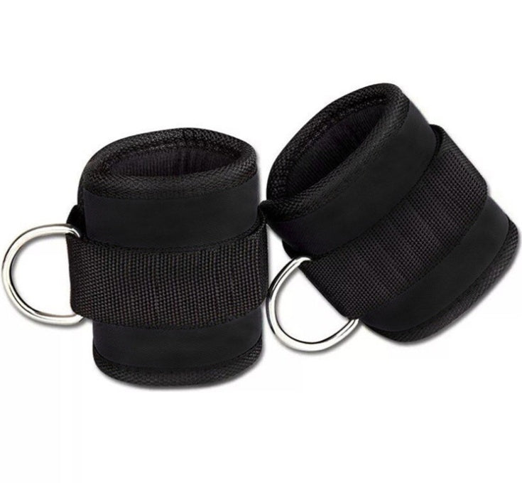 D-Ring Ankle Strap Cuff - Adjustable Cable Machine Attachment