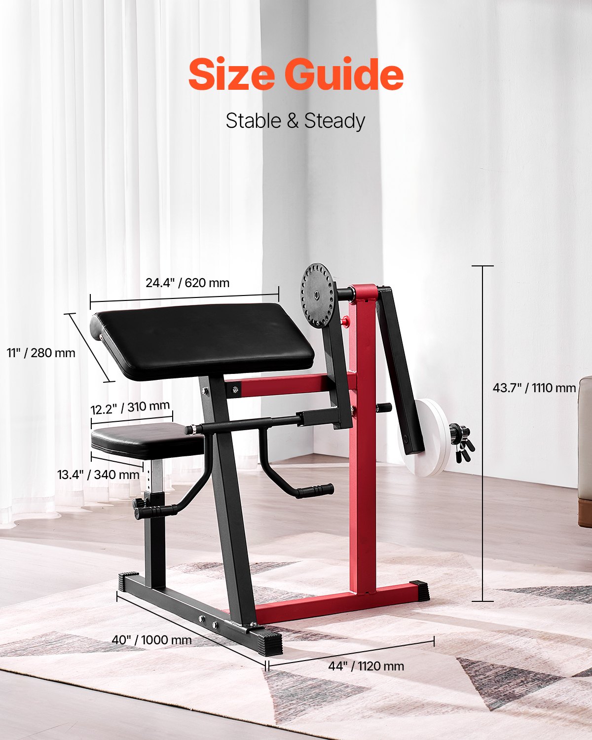 2-in-1 Preacher Curl & Tricep Machine — Pro | 1" & 2" Plates | Commercial Grade