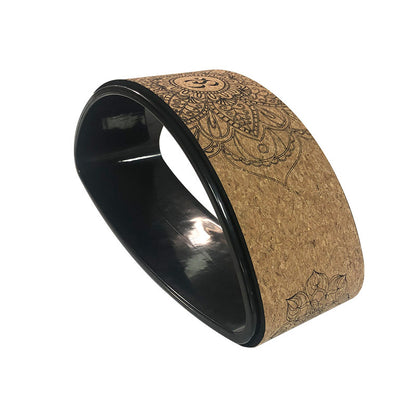 Premium Cork Yoga Wheel - Backbend & Flexibility Tool