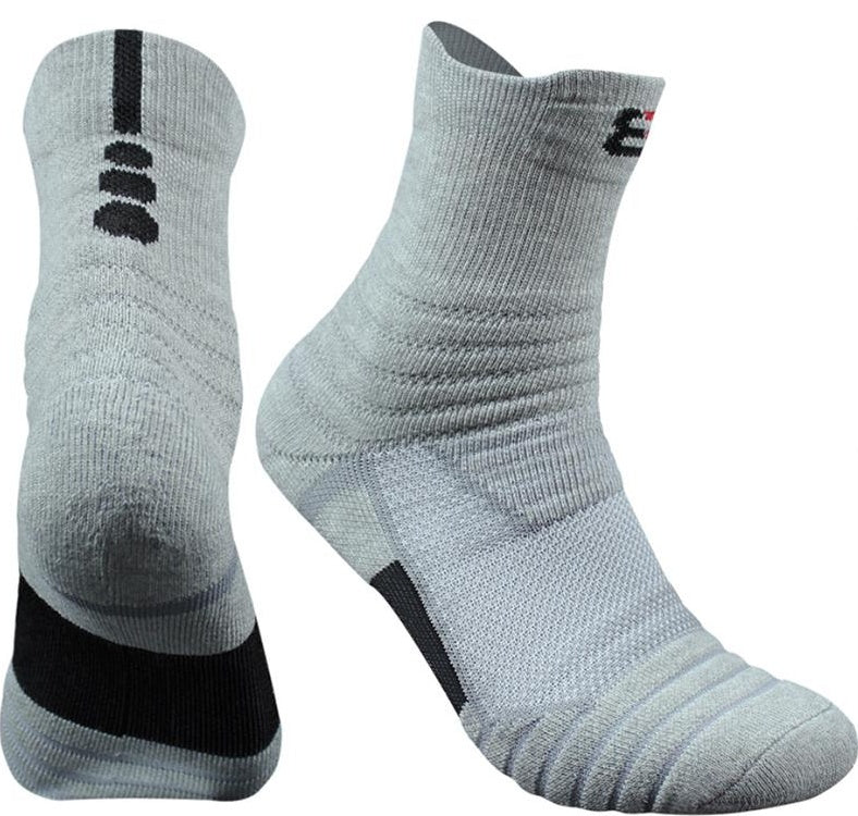 Athletic Running Socks - Cushioned Performance Socks with Anti-Slip Grip