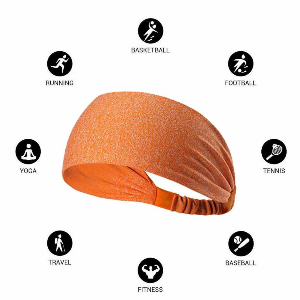 5-Pack Unisex Sports Fitness Headband & Sweatband