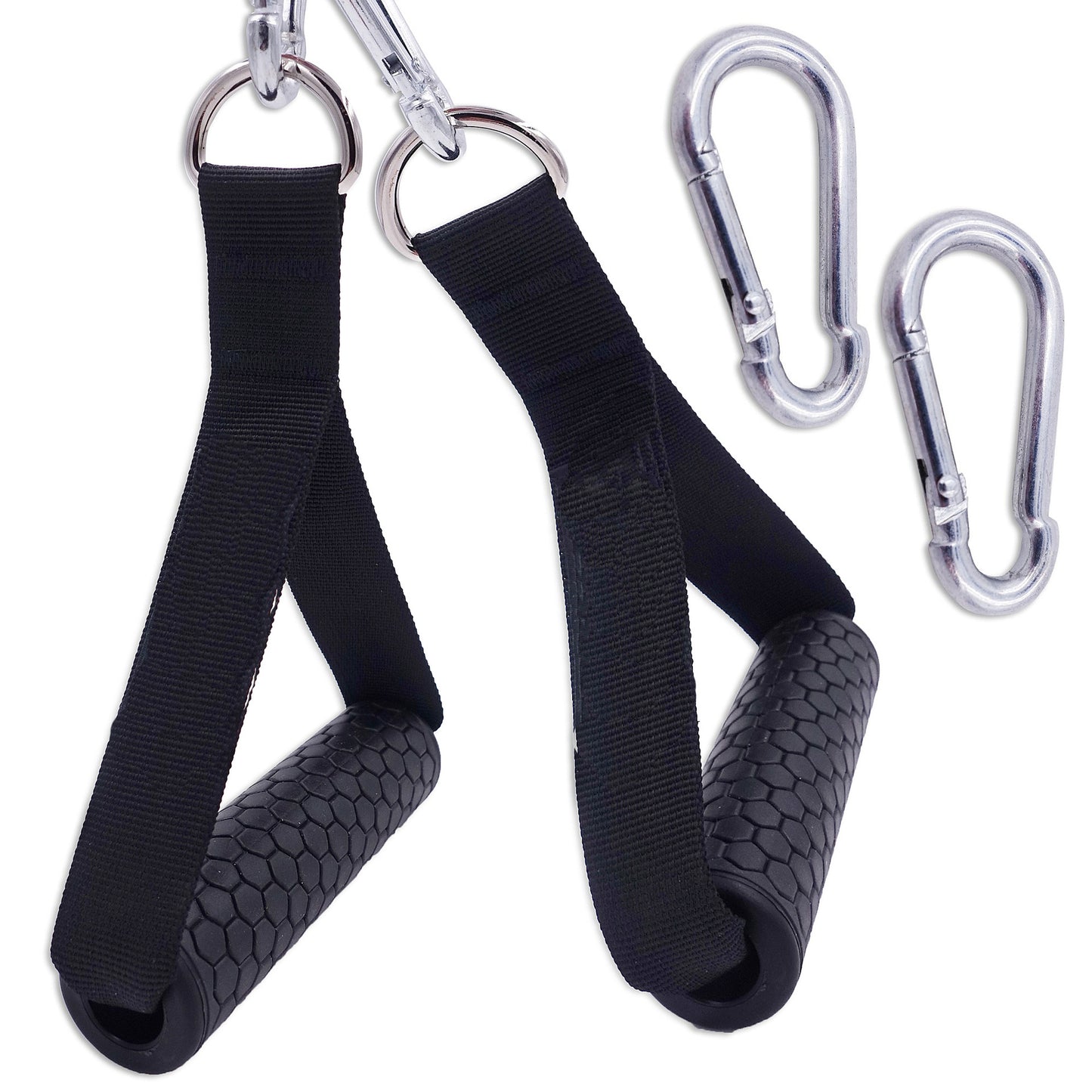 Resistance Band Handles - Anti-Slip TPR Grip for Cable Machines & Bands