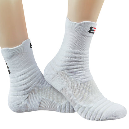 Athletic Running Socks - Cushioned Performance Socks with Anti-Slip Grip