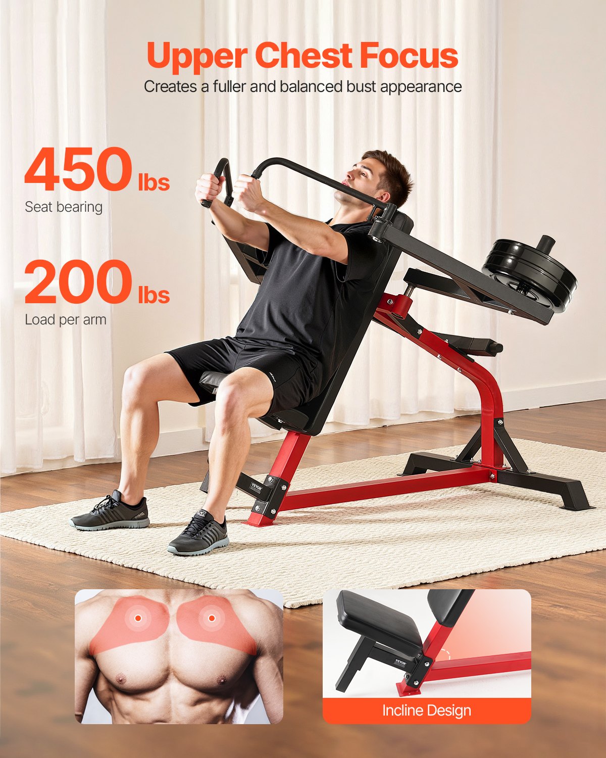 2-in-1 Chest Fly & Rear Delt Machine - Adjustable Upper Body Strength Trainer