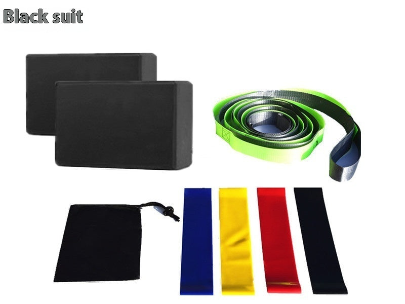 8-Piece Yoga & Resistance Training Kit - Blocks, Bands, Strap & Bag