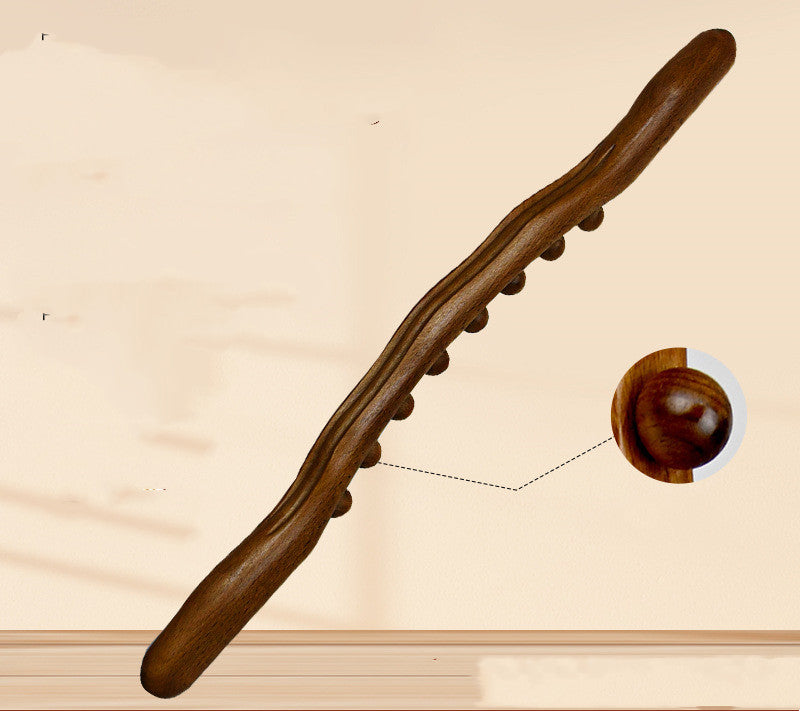 Beech Wood Massage Roller Bar — Scraping & Trigger Point Relief Tool