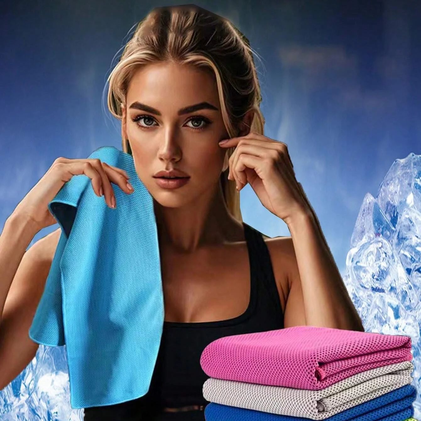 Instant Cooling Towel - Quick-Dry Microfiber for Sports & Gym