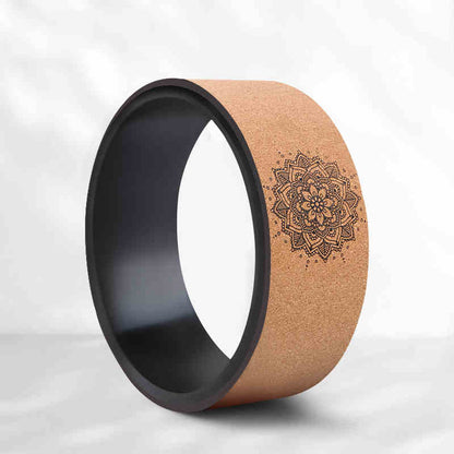 Premium Cork Yoga Wheel - Full Circle Backbend & Flexibility Tool