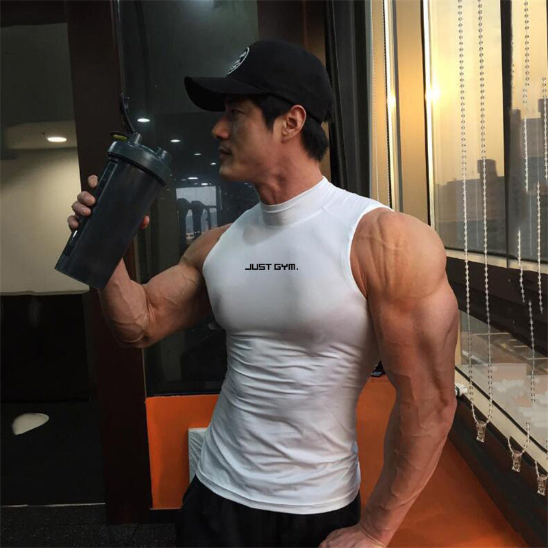 Nueva camiseta sin mangas informal de malla para hombre para entrenamiento, fitness, gimnasio, moda