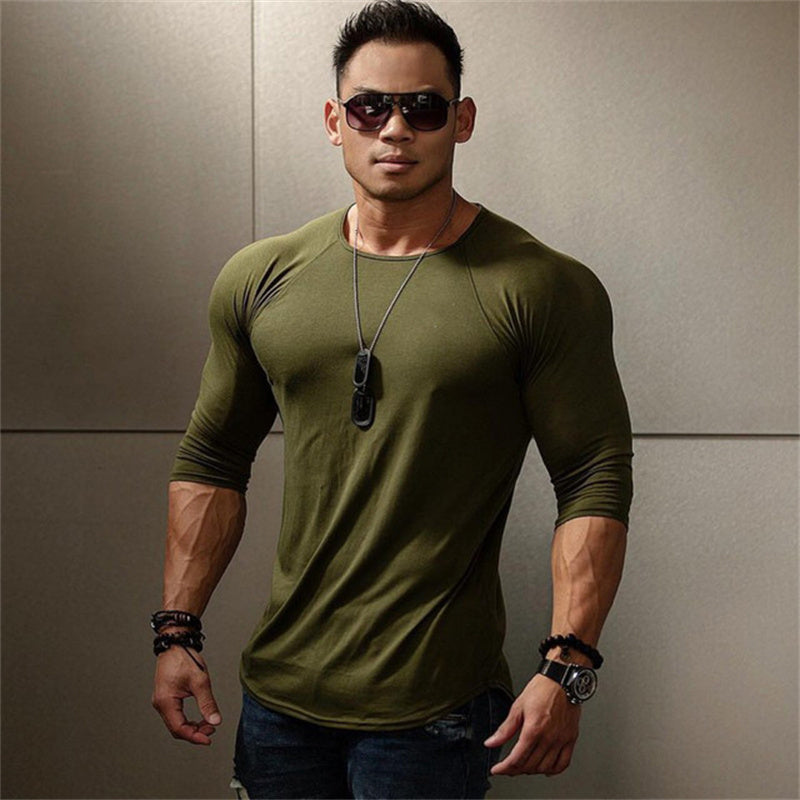 Nueva camiseta deportiva de manga larga para hombre, camiseta de gimnasio de secado rápido, camiseta de entrenamiento físico para gimnasio, camiseta para correr, camiseta de entrenamiento para hombre, camisetas de culturismo