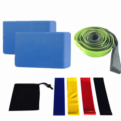 Yoga Starter Kit - 8-Piece Set with Blocks & Resistance Bands