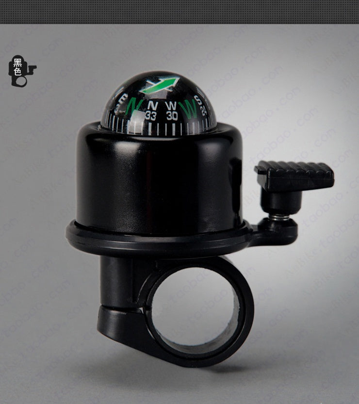 Bicycle Bell with Compass - Loud Ring Horn for Handlebars