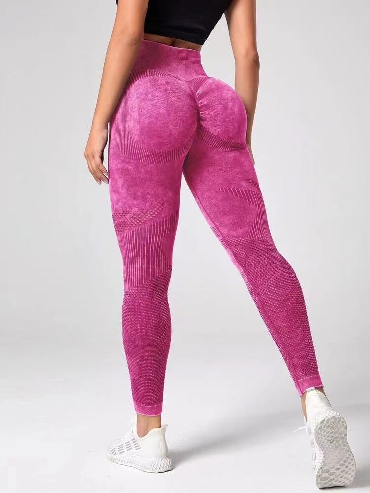 Leggings sin costuras con diseño hueco, cintura alta, levantamiento de cadera, pantalones deportivos para correr, fitness, yoga, ropa de moda para mujer