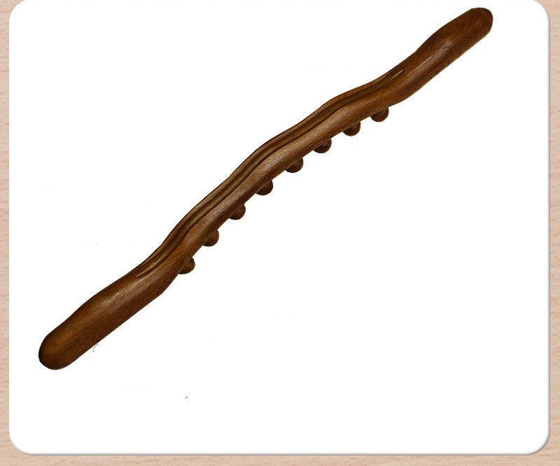 Beech Wood Massage Roller Bar — Scraping & Trigger Point Relief Tool