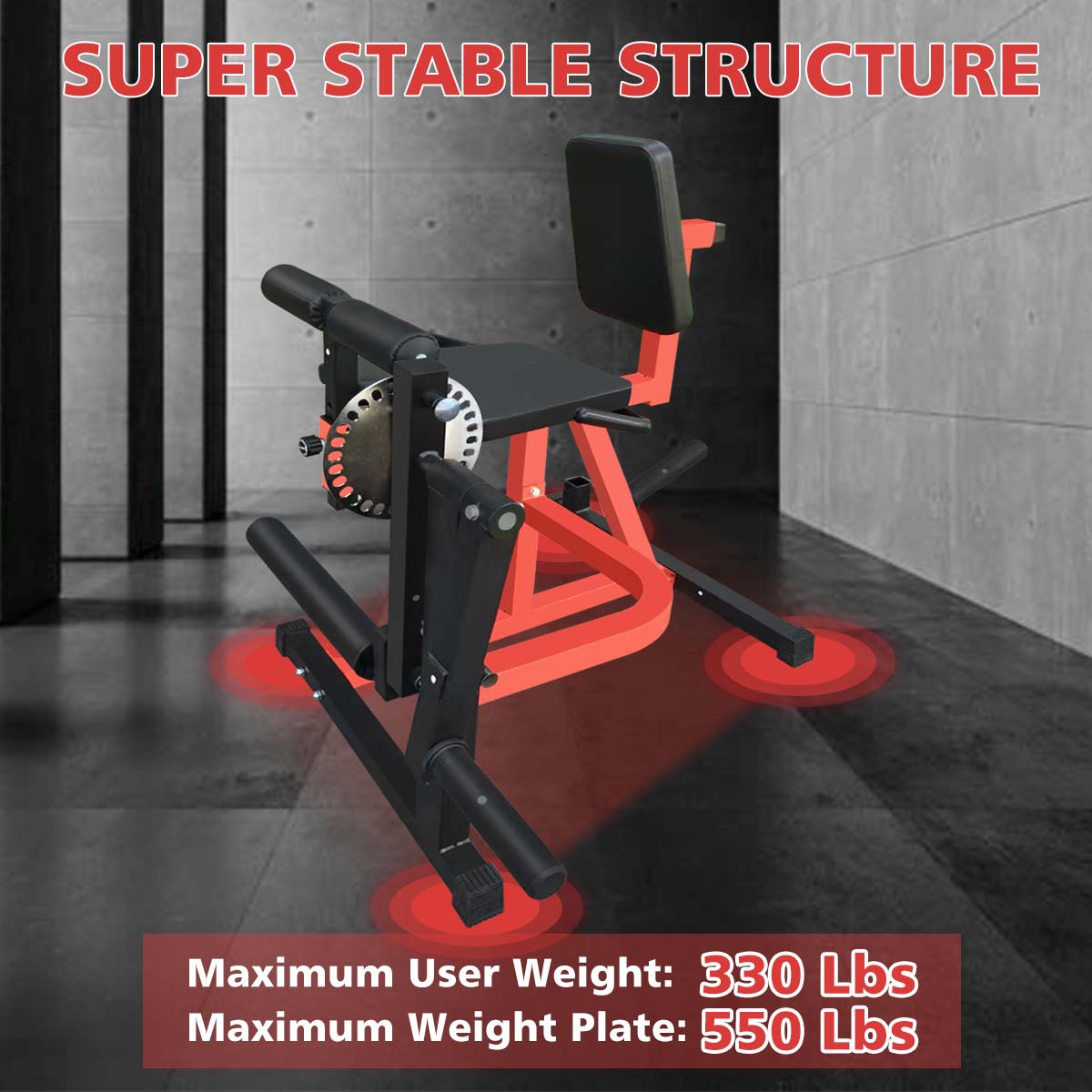3-in-1 Leg Extension & Curl Machine - Adjustable Home Gym Leg Trainer
