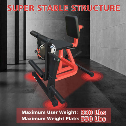 3-in-1 Leg Extension & Curl Machine - Adjustable Home Gym Leg Trainer