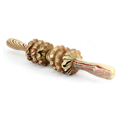 Wooden Massage Roller Stick — Trigger Point Relief for Back, Neck & Legs