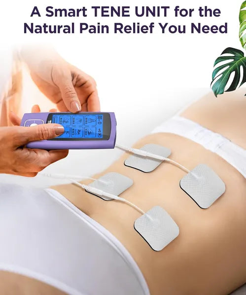 TENS EMS Unit - 24 Modes Rechargeable Muscle Stimulator for Pain Relief & Recovery