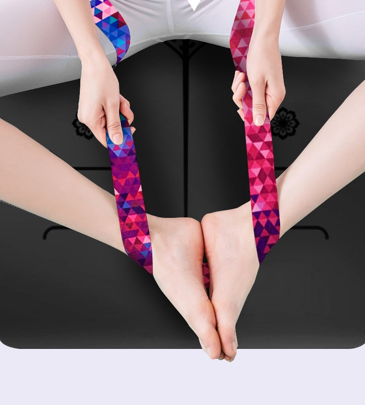 2-in-1 Yoga Mat Strap & Stretching Strap - Cotton Carrier & Flexibility Tool
