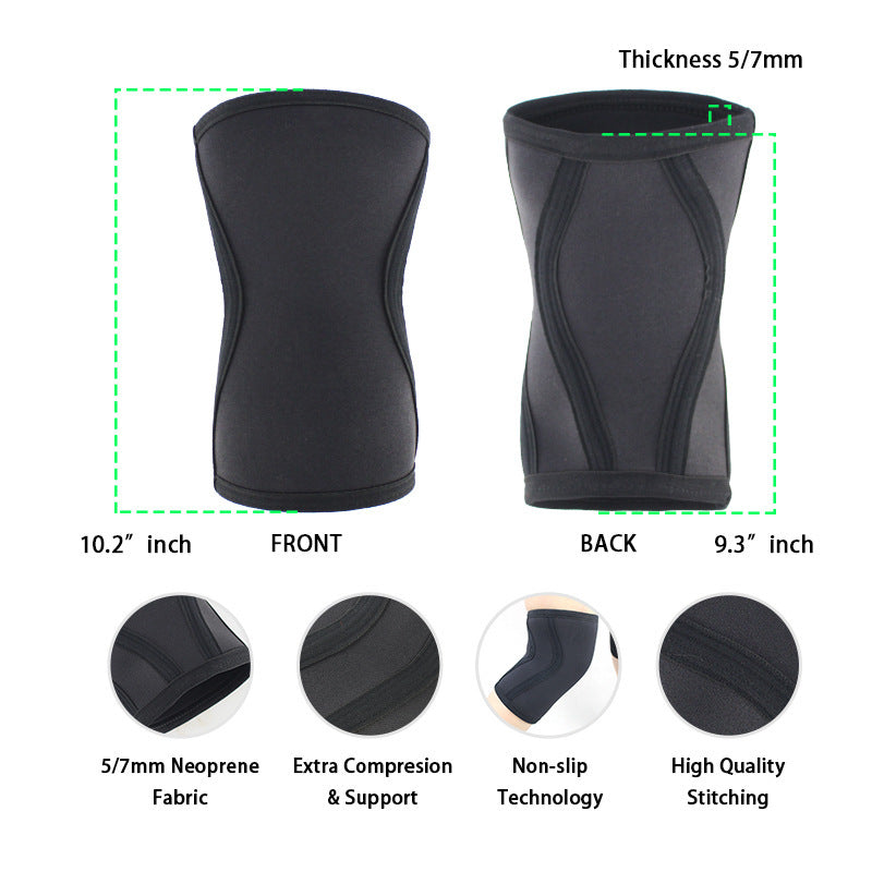 Thick Neoprene Gym Weightlifting Knee Pads