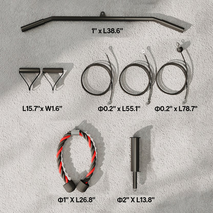 Cable Pulley System for Home Gym - LAT Pulldown & Full Body Cable Kit