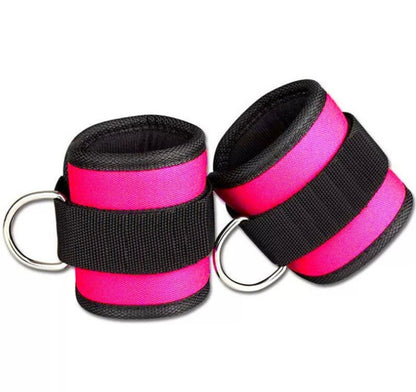 D-Ring Ankle Strap Cuff - Adjustable Cable Machine Attachment