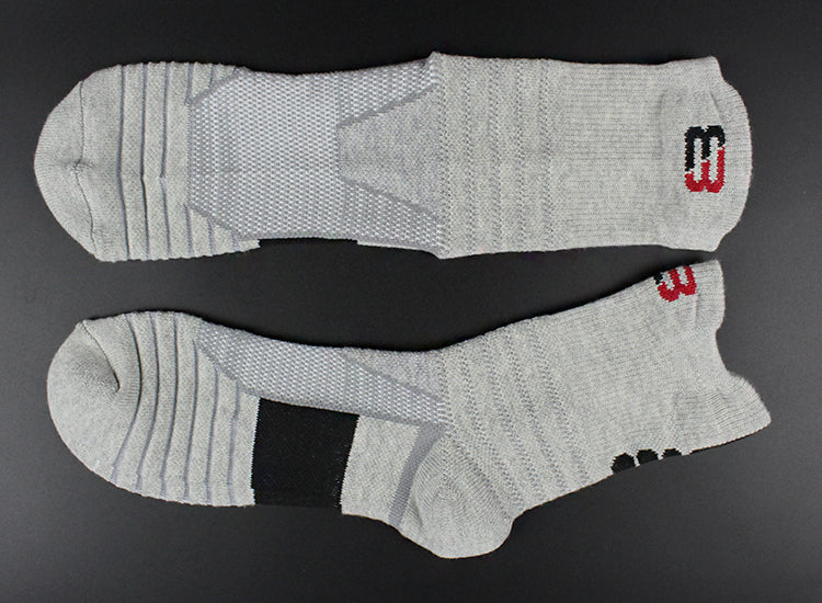Athletic Running Socks - Cushioned Performance Socks with Anti-Slip Grip