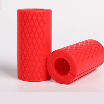 Silicone Barbell Grips - Thick Bar Training Adapter