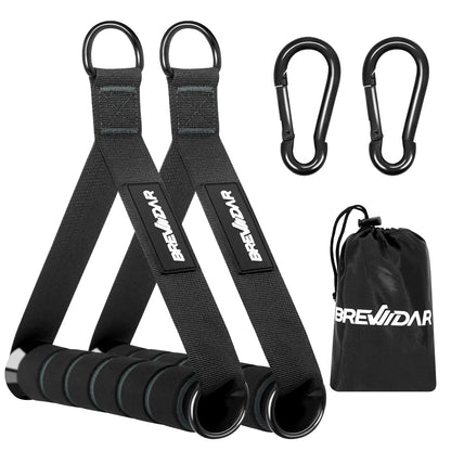 Cable Machine Handles - D-Grip Foam Handles for Resistance Bands & Gym Equipment