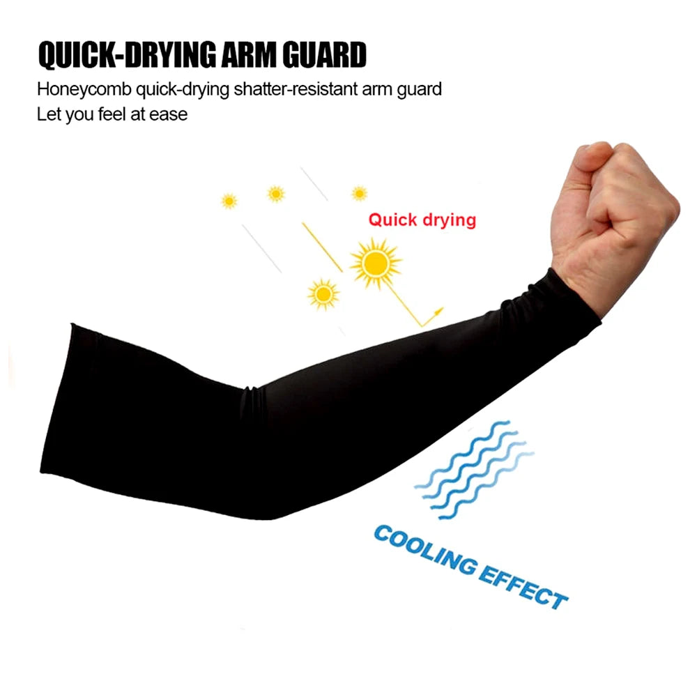1 PCS Cooling UV Sun Protection Arm Sleeves, Tattoo Forearm Covers