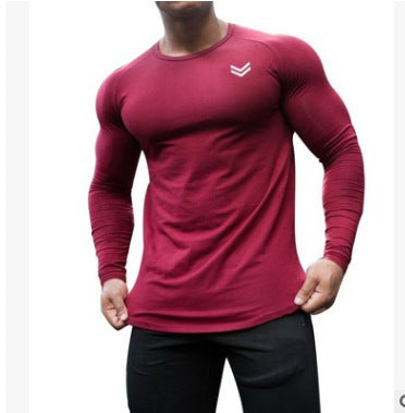 Nueva camiseta deportiva de manga larga para hombre, camiseta de gimnasio de secado rápido, camiseta de entrenamiento físico para gimnasio, camiseta para correr, camiseta de entrenamiento para hombre, camisetas de culturismo