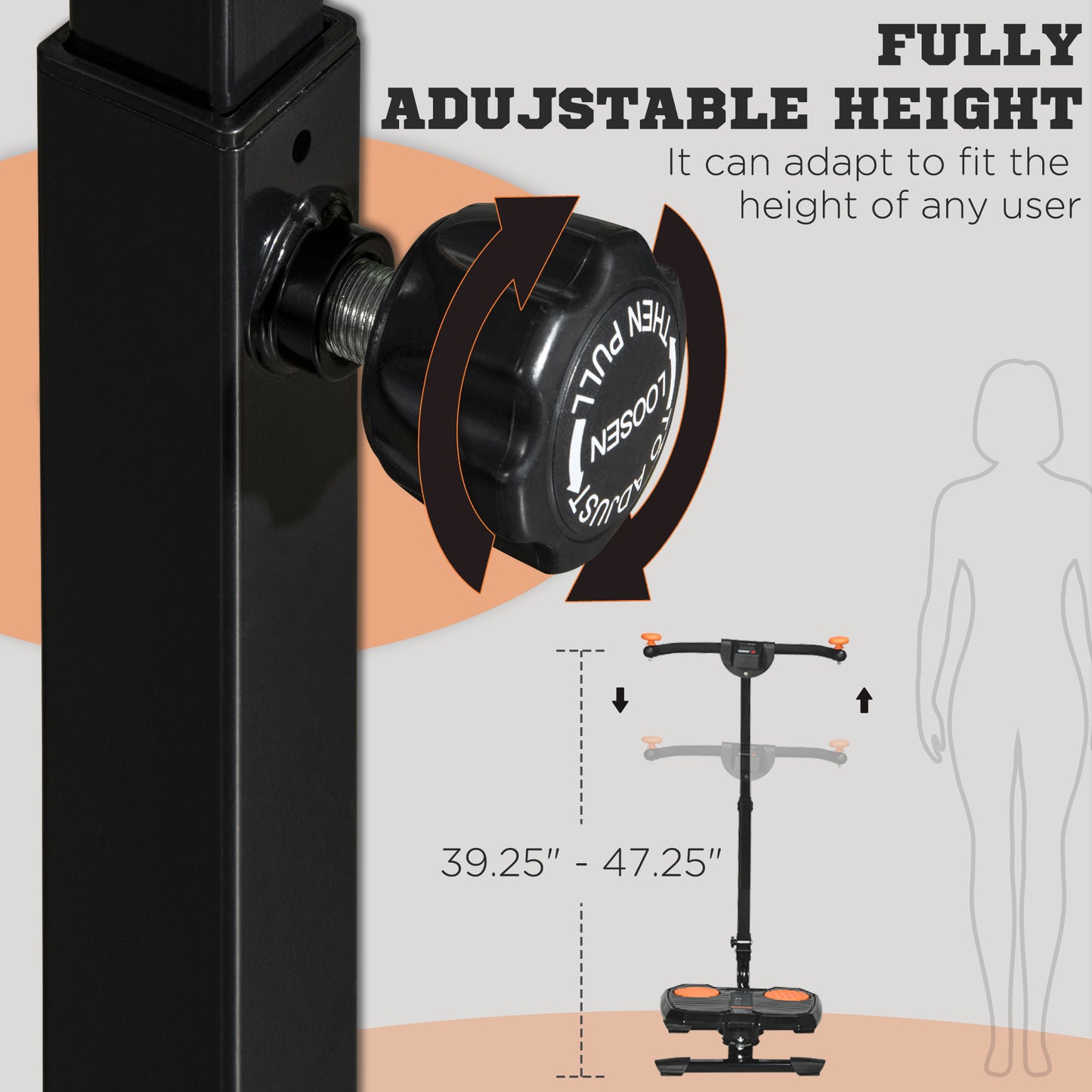 Foldable Ab Twister Board - Waist Trainer with LCD Display & 330 lb Capacity