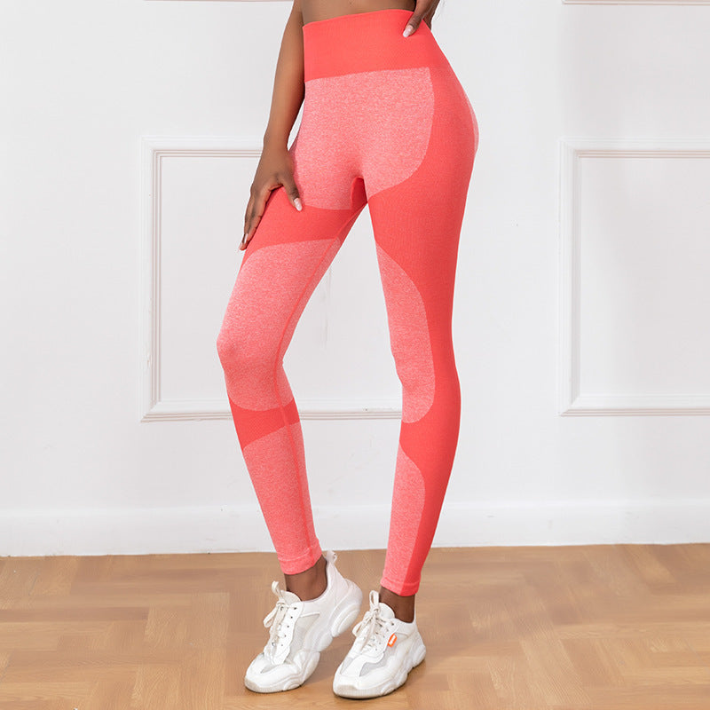 Pantalones de yoga con estampado de rayas, leggings de cintura alta sin costuras, elásticos, levantadores de glúteos, secado rápido, pantalones deportivos para correr y fitness, ropa para mujer