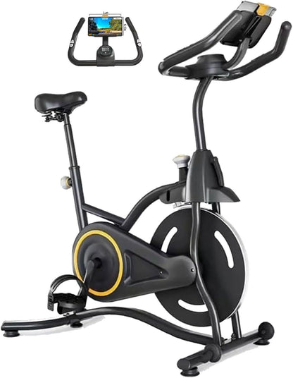 Indoor Spin Bike - Stationary Cycling Bike with Heart Rate Monitor