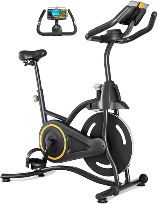 Indoor Spin Bike - Stationary Cycling Bike with Heart Rate Monitor