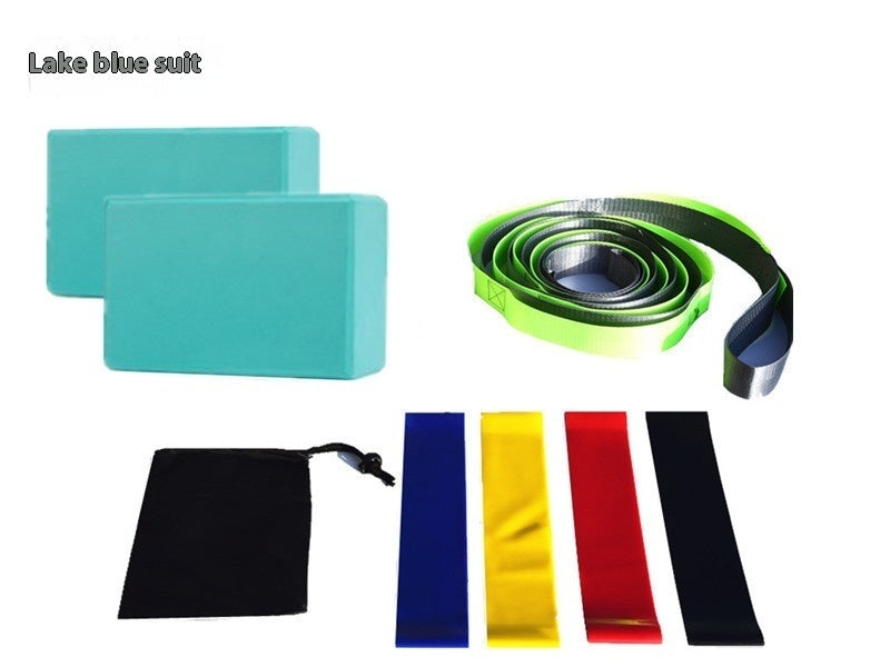 8-Piece Yoga & Resistance Training Kit - Blocks, Bands, Strap & Bag