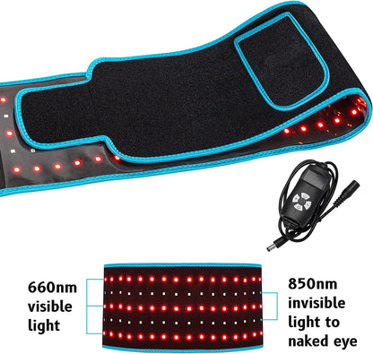 Red Light Therapy Belt - 105 LED Infrared & Red Light Device for Pain Relief & Recovery
