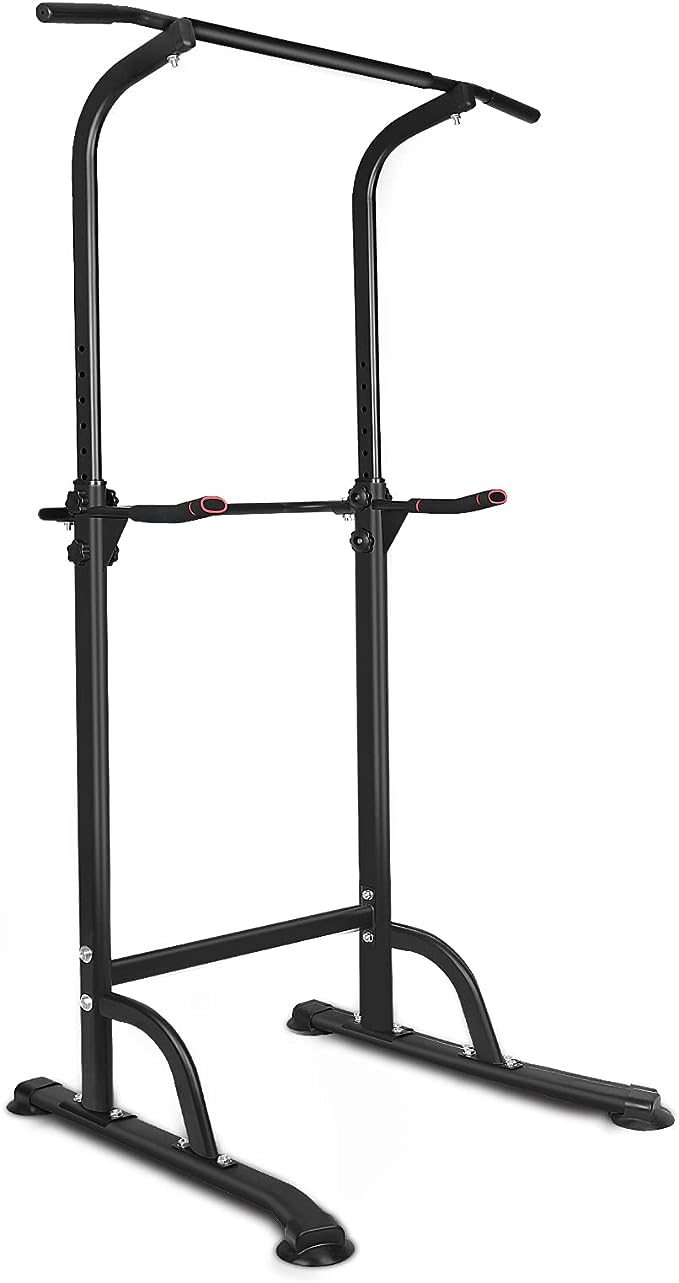 Power Tower Pull-Up & Dip Station - Adjustable Multi-Function Home Gym