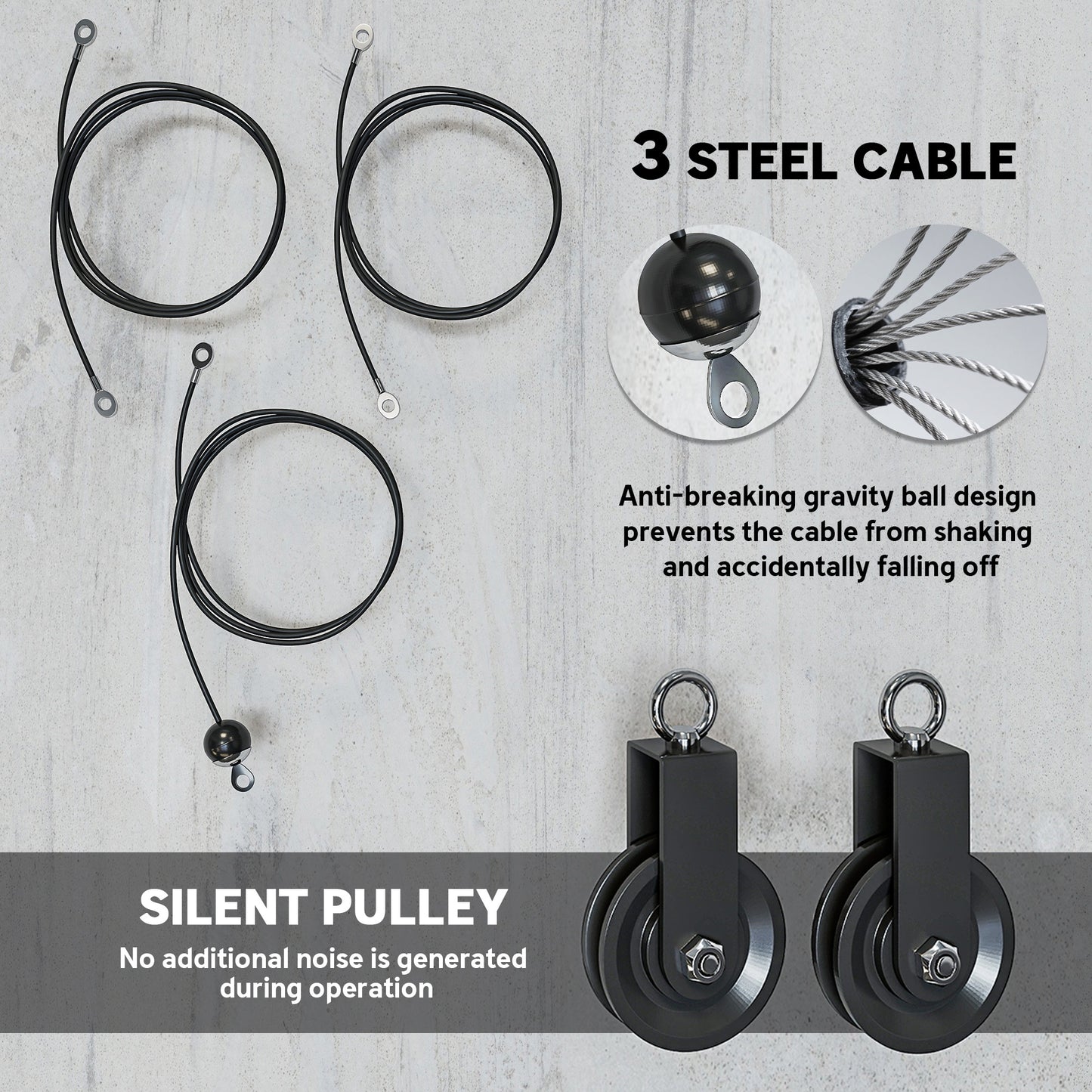 Cable Pulley System for Home Gym - LAT Pulldown & Full Body Cable Kit