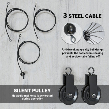 Cable Pulley System for Home Gym - LAT Pulldown & Full Body Cable Kit