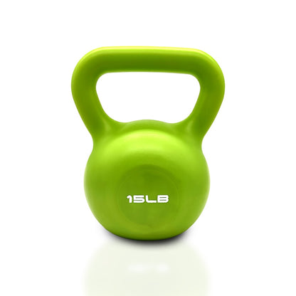 15lbs Kettlebell Set, Strength Training Kettlebells Weight Set For Women, Vinyl Coated Kettle Bell For Home Gym Workout Weight Lifting Equipment, Comfortable Grip Wide Handle Weights