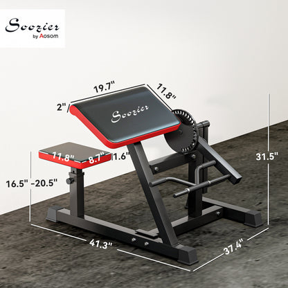 2-in-1 Preacher Curl & Tricep Extension Bench | Adjustable Home Gym Strength Machine