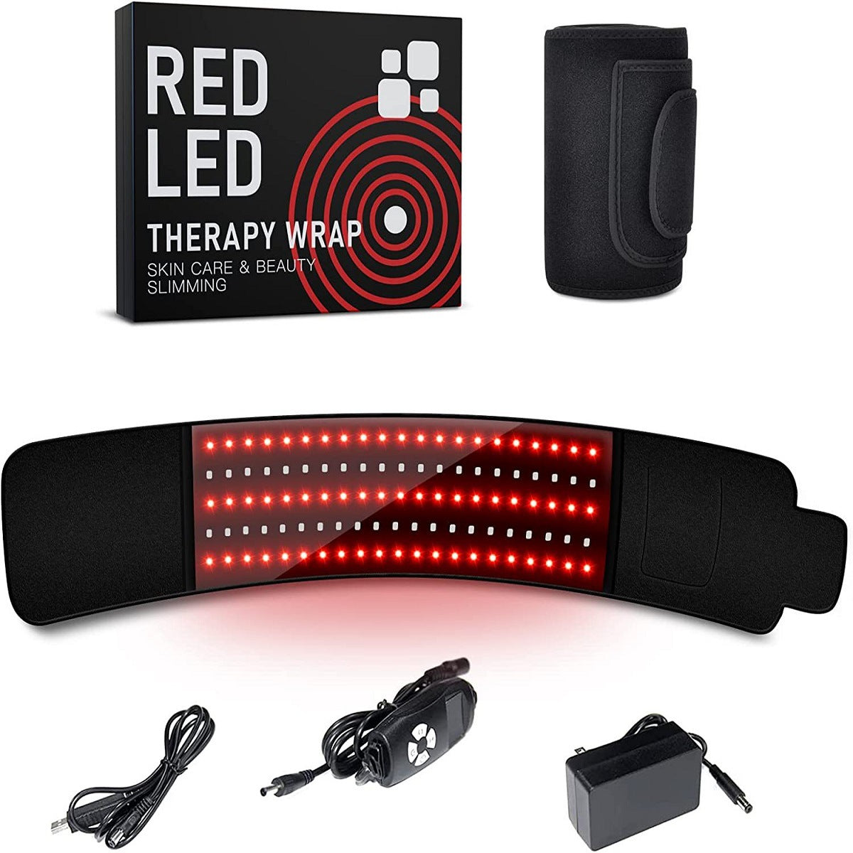 Red Light Therapy Belt - 105 LED Infrared & Red Light Device for Pain Relief & Recovery