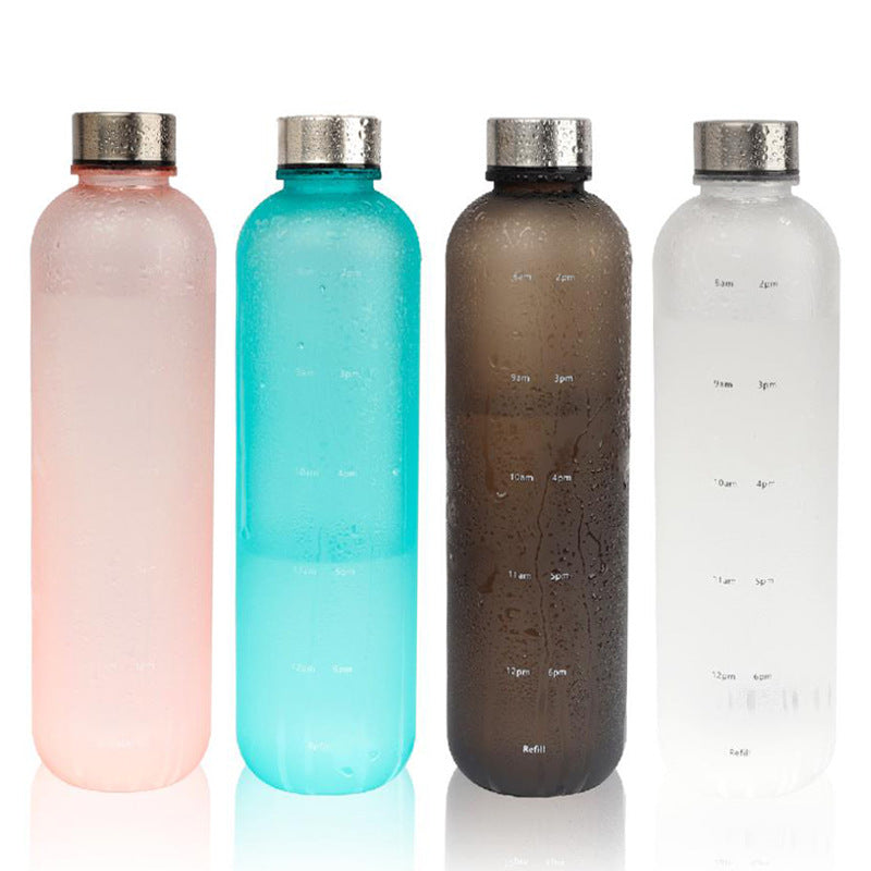 Sports Water Bottle 1L with Handle - BPA-Free Gradient Design