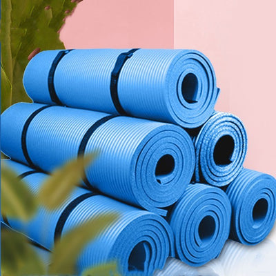 10mm Extra Thick Yoga Mat - Premium NBR Cushioned Mat in 12 Colors