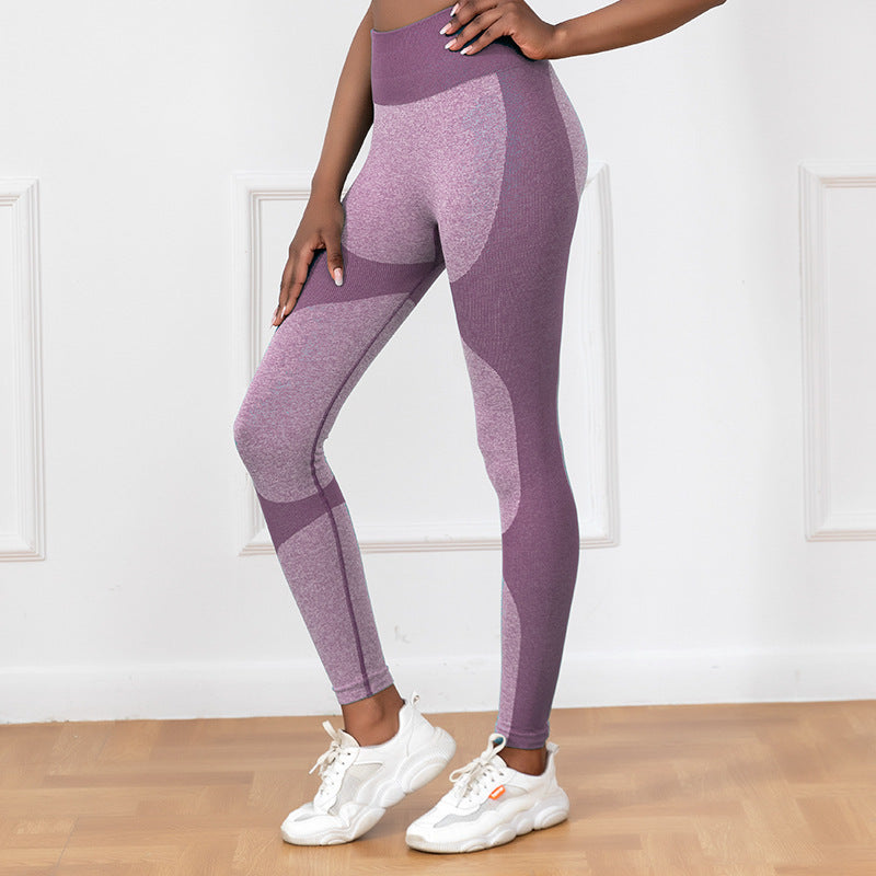 Pantalones de yoga con estampado de rayas, leggings de cintura alta sin costuras, elásticos, levantadores de glúteos, secado rápido, pantalones deportivos para correr y fitness, ropa para mujer