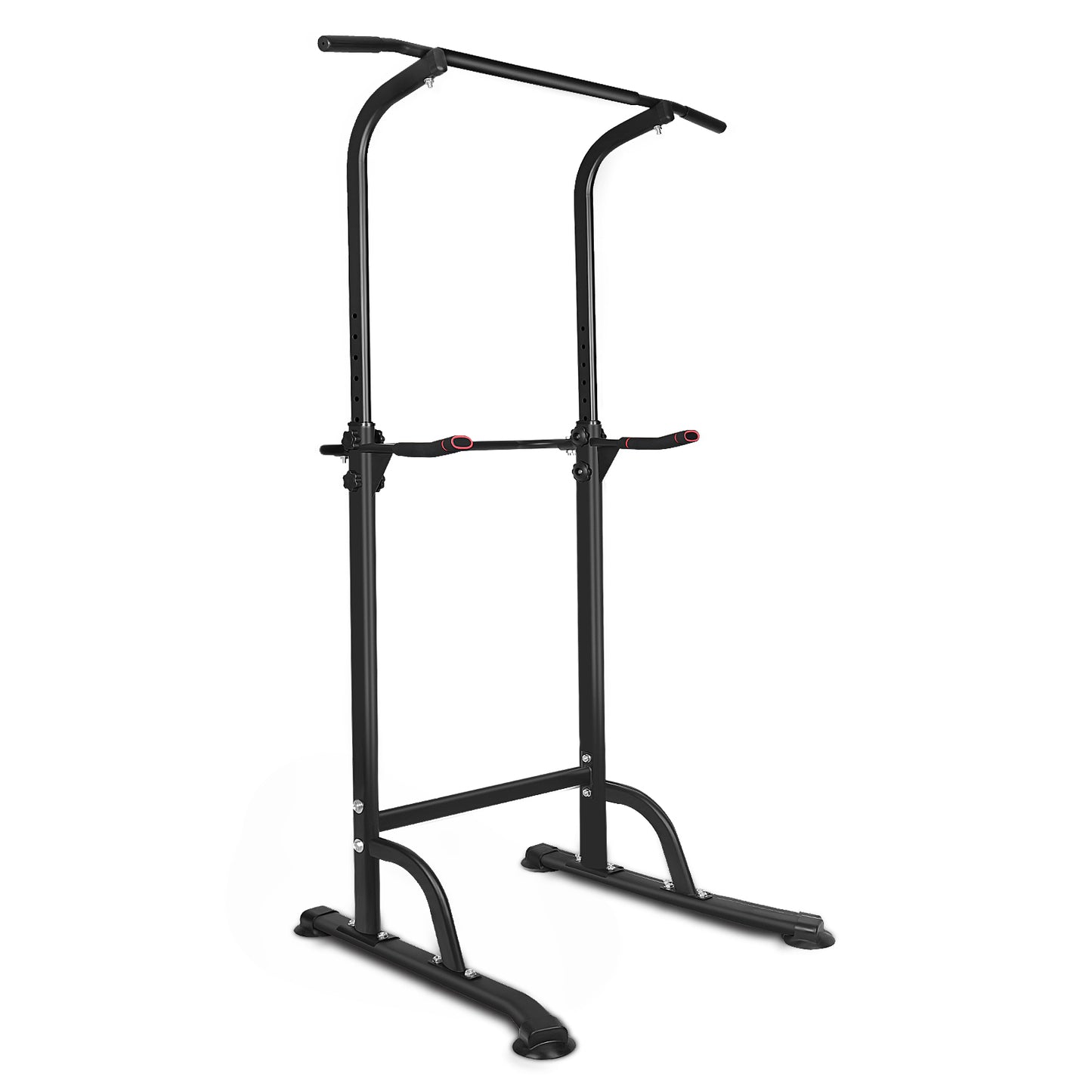 Power Tower Dip Station - Adjustable Height Pull Up Bar & Multi-Function Home Gym
