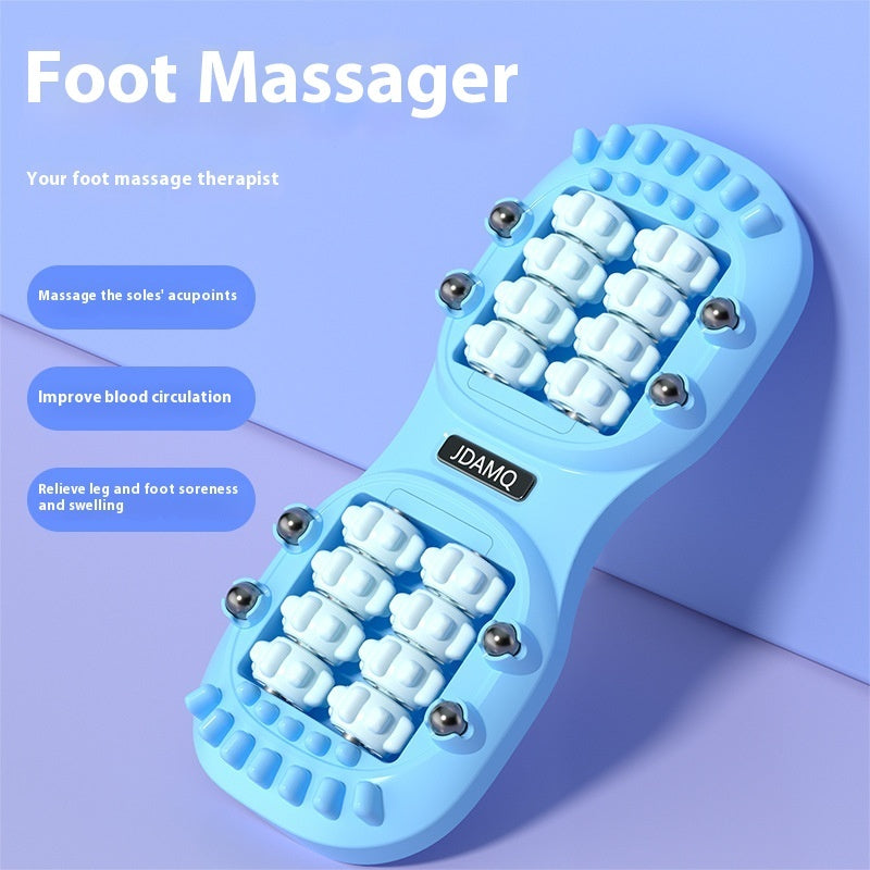 Reflexology Foot Massager Roller — Acupressure Relief for Tired Feet