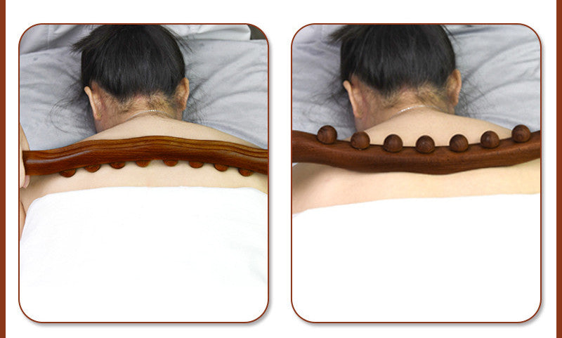 Beech Wood Massage Roller Bar — Scraping & Trigger Point Relief Tool